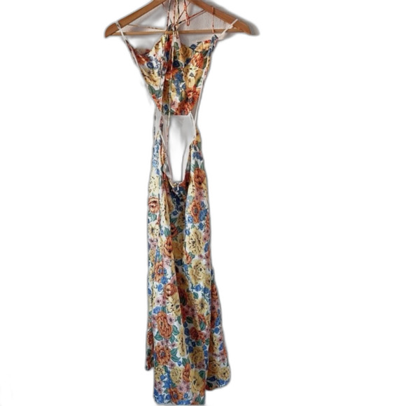 Hello Molly Sunlight Snaps Floral Midi Dress in Yellow Orange Flowers M NWOT - Picture 12 of 12